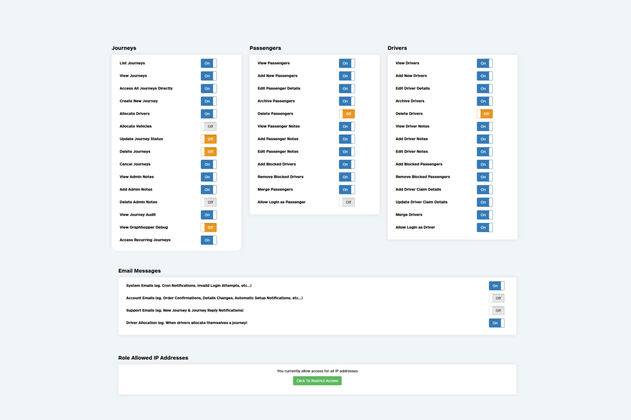 daya controls road xs