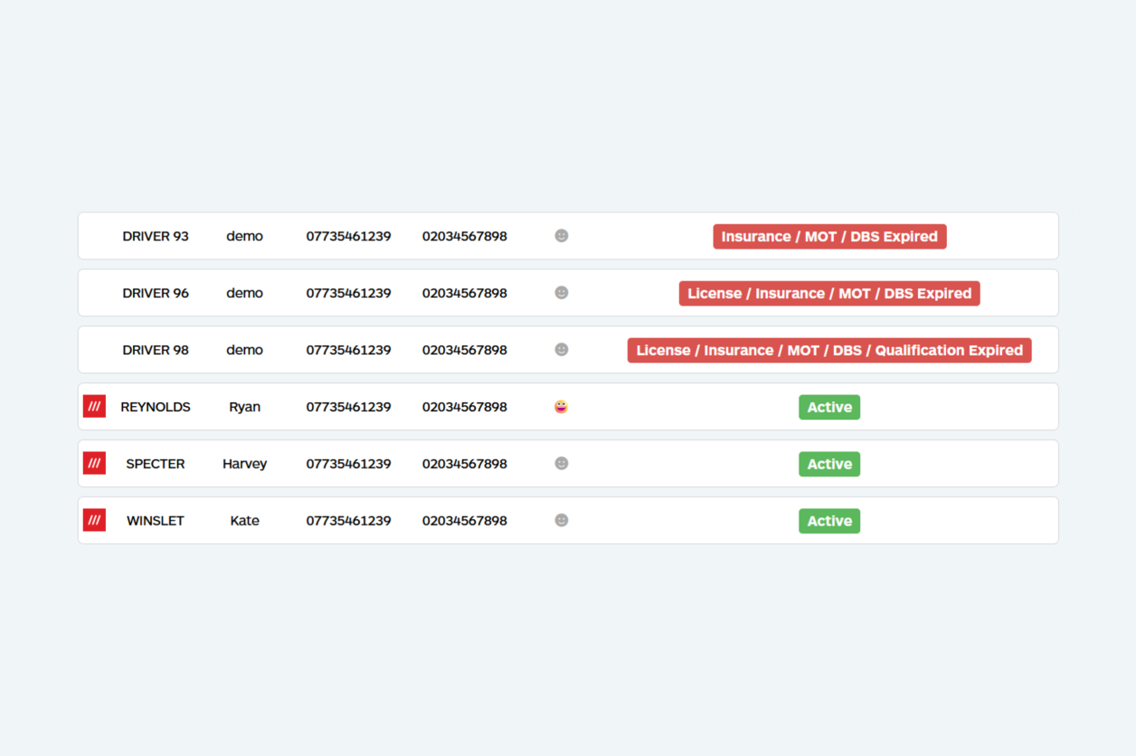 driver lookup records