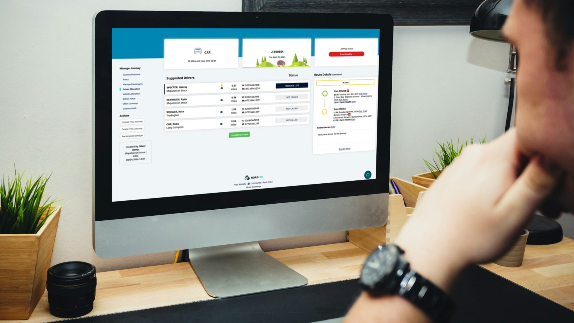 road xs driver lookup feature