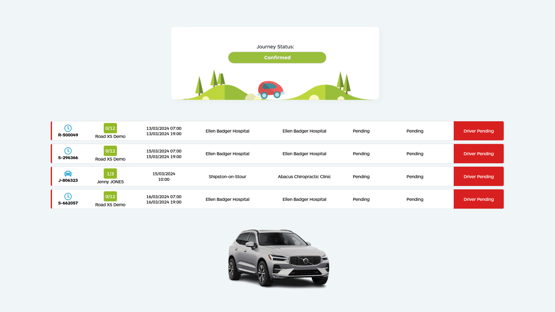 select nearest journey
