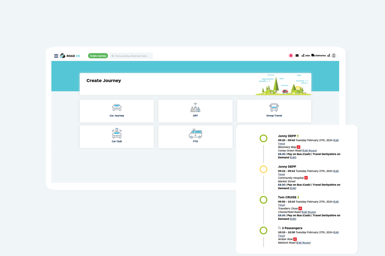 service areas - road xs transport software