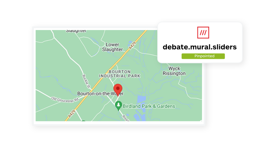 pinpoint locatons in road xs