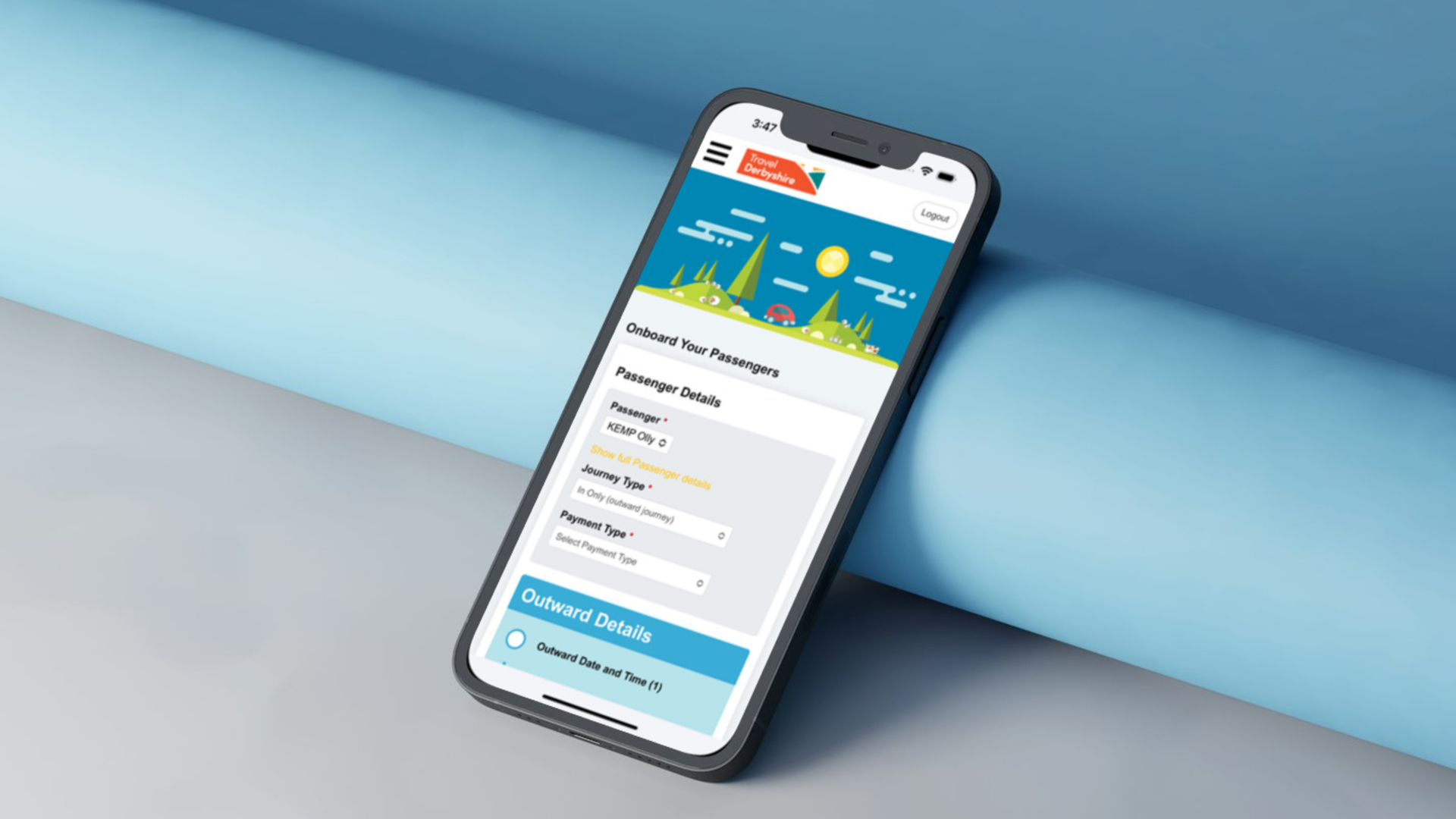 travel derbyshire on demand app